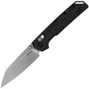 Kershaw 2038RCF Iridium Stonewash M390 Reverse Tanto DuraLock Knife Carbon Fiber Handles