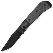 Kizer 3761A1 Trestle Black S45VN Clip Point Slip Joint Knife Black/Carbon Fiber Handles