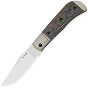 Kizer 3761A2 Trestle Satin S45VN Clip Point Slip Joint Knife 80s Camo Carbon Fiber Handles