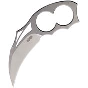 Brous 259 Silent Enforcer Stonewash D2 Carbon Steel Fixed Blade Neck Knife