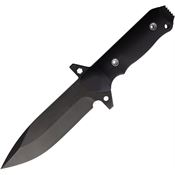 Main Street 027 AIO 2 Black Spear Fixed Blade Knife Black G10 Handles