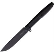 Extrema Ratio 0484M3BLK Vipera Black Drop Point Fixed Blade Knife Black Handles