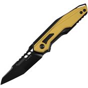 Kizer 3664A1 Zero Black DLC S35VN Tanto Framelock Knife Black Titanium Handles