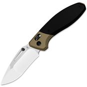Kizer 3695A4 Bulli Black S45VN Drop Point Clutch Lock Knife Black/Bronze Titanium Handles