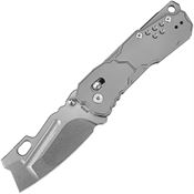 Artisan 1881GGY Butcherling Stonewash Cleaver Crossbar Lock Knife Gray Handles