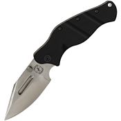 Sniper Bladeworks LPCBLKSAT LPC Satin S35VN Clip Point Framelock Knife Black G10 Handles