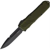 Guardian Tactical 98111 Auto Recon 035 Black MagnaCut Spear Point OTF Knife OD Green Aluminum Handles