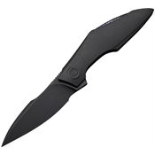 We 240841 Krait Snake Nested Blackwash M390 Recurve Linerlock Knife Blackwash Titanium Handles