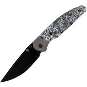 Jack Wolf 54321 Tango Black S90V Framelock Knife Polar Carbon Fiber Handles