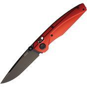 Acta Non Verba A100032 A100 Black Elmax A Lock Knife Red Aluminum Handles