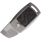 AuCon 200102 IMP Magnetic Bead Blast MagnaCut Tanto Knife Gray Titanium/Carbon Fiber Handles