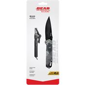 Bear & Son 71833 Edge Black Framelock Knife True Timber Midnight Handles