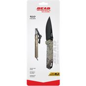 Bear & Son 71834 Edge Black Framelock Knife True Timber Handles