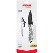 Bear & Son 71835 Edge Black Framelock Knife True Timber White Viper Handles