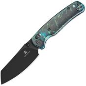 Bestech MK06R Cicadas Black Wing B-Lock Knife Black/Blue Resin Handles