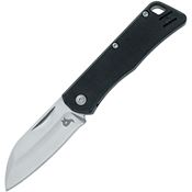 Black Fox 785 Teeny Satin D2 Sheepsfoot Linerlock Knife Black G10 Handles
