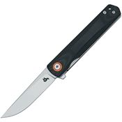 Black Fox 783G10 Spear Satin D2 Linerlock Knife Black G10 Handles