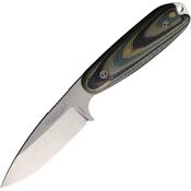 Bradford 35S128 Guardian 3.5 Stonewash N690 Drop Point Fixed Blade Knife Forest Green Gwood Handles