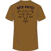 Buck 14301 Skull T-Shirt Coyote 2XL