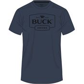 Buck 14328 Logo T-Shirt Navy XL