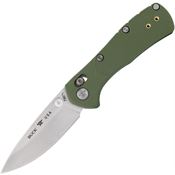 Buck 790GRS1 Mini Range Pro Satin 154CM Drop Point Crossbar Knife Green GFN Handles