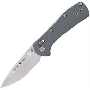 Buck 790GYS1 Mini Range Pro Satin 154CM Drop Point Crossbar Knife Gray GFN Handles
