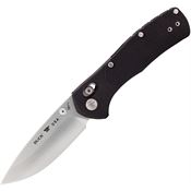 Buck 791BKS1 Range Pro Satin 154CM Drop Point Crossbar Lock Knife Black Handles