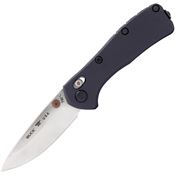 Buck 790BKS Mini Range Elite Satin MagnaCut Drop Point Crossbar Lock Knife Black Aluminum Handles