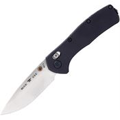 Buck 791BKS Range Elite Satin MagnaCut Drop Point Crossbar Lock Knife Black Aluminum Handles