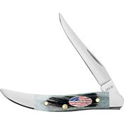 Case XX 53064 Toothpick Knife Gray Sawcut Handles
