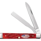 Case XX 10847 Baby Doc Knife Dark Red Bone Handles