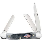 Case XX 53061 Med Stockman Knife Gray Sawcut Handles