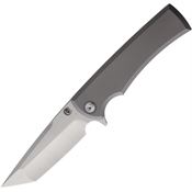 Chaves 43501 Liberation Street Satin M390 Tanto Point Framelock Knife Stonewash Titanium Handles