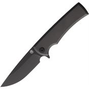 Chaves 43532 Liberation Street Gray M390 Drop Point Framelock Knife Dark Gray Titanium Handles