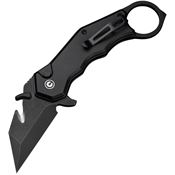Civivi 240182 Amaroq Blackwash Nitro V Tanto Button Lock Knife Black Aluminum Handles
