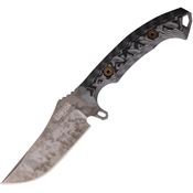 Dawson 41126 Woodsman Monsoon MagnaCut Upswept Fixed Blade Knife Black/Gray G10 Handles Kydex Sheath