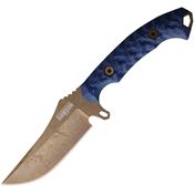 Dawson 41171 Woodsman Arizona Copper MagnaCut Upswept Fixed Blade Knife Black/Blue G10 Handles Kydex Sheath