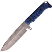 Dawson 41553 Valor Monsooon MagnaCut Clip Point Fixed Blade Knife Black/Blue G10 Handles Kydex Sheath