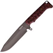 Dawson 41621 Valor Midnight MagnaCut Clip Point Fixed Blade Knife Black/Red G10 Handles Kydex Sheath