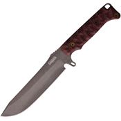 Dawson 41744 Reaper Midnight MagnaCut Drop Point Fixed Blade Knife Black/Red G10 Handles Kydex Sheath