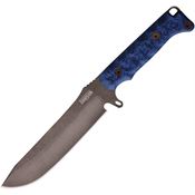 Dawson 41775 Reaper Midnight MagnaCut Drop Point Fixed Blade Knife Black/Blue G10 Handles Kydex Sheath