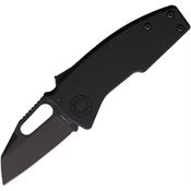 Demko 19241 Nano Black 20CV Shark Lock Knife Black Handles