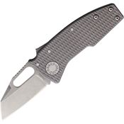 Demko 19284 Nano Stonewash 20CV Shark Lock Knife Gray Handles