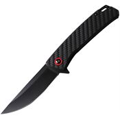 ElitEdge 10B019BK Black 8Cr13MoV Linerlock Knife Carbon Fiber Handes