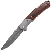 Elk Ridge 2005GY Gray Lockback Knife Wood Handles