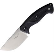 Extrema Ratio 0091NITSATBL Venatus Satin False Edge Spear Point Fixed Blade Knife Walnut Handles
