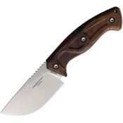 Extrema Ratio 0091INTSATWD Venatus Satin False Edge Spear Point Fixed Blade Knife Black G10 Handles