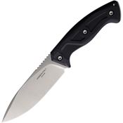 Extrema Ratio 0089SATBLK Venatus F Satin N690 False Edge Spear Point Fixed Blade Knife Black G10 Handles
