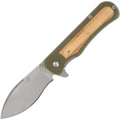 Gerber 1066476 Confidant Stonewash Linerlock Knife OD Green G10/Bamboo Handles