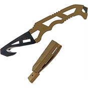 Gerber 1014884 Black Crisis Hook Knife Tan Handles